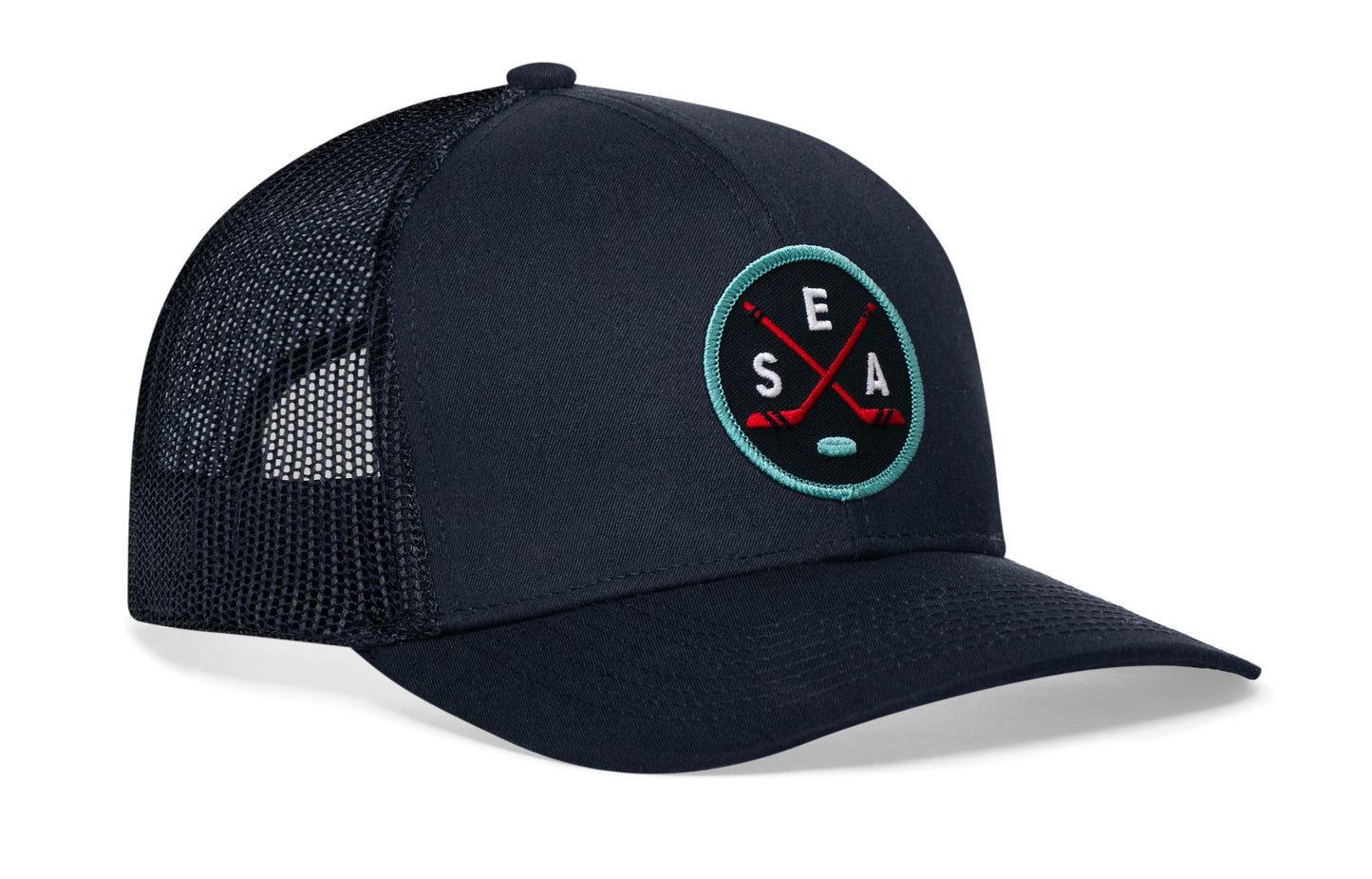 Seattle Hockey Trucker Hat  |  SEA X Snapback