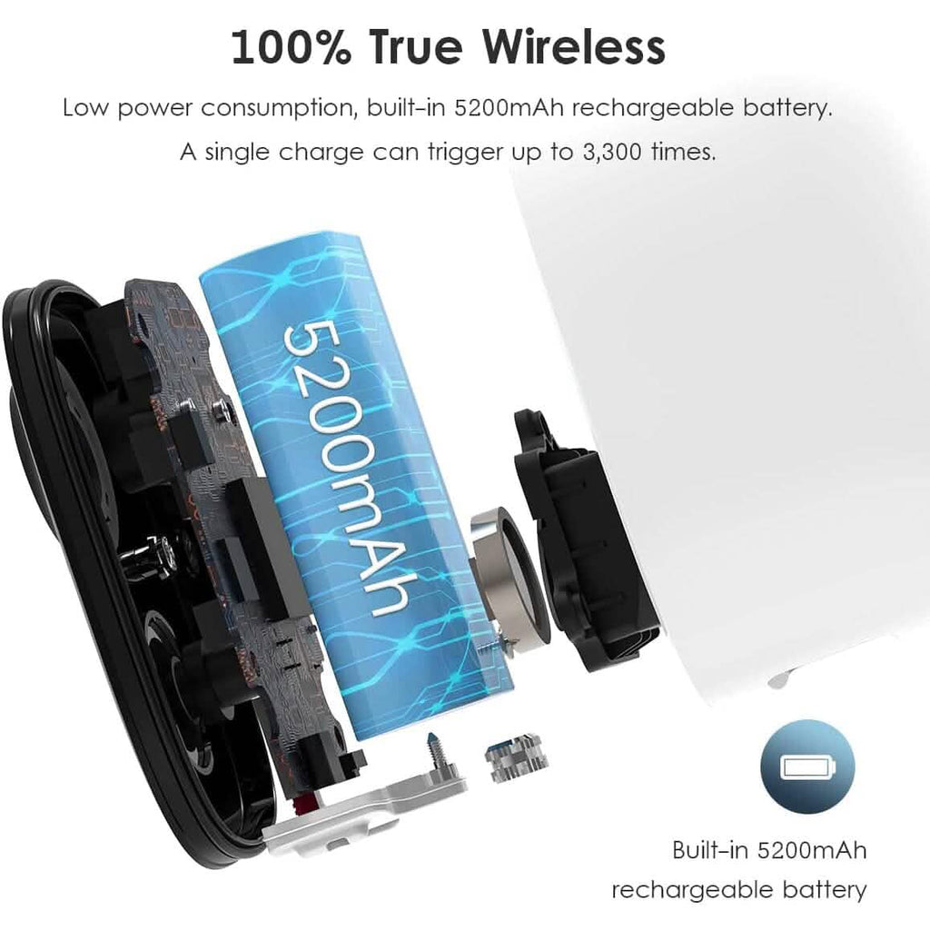 Caméra de sécurité sans fil extérieure, caméra Wi-Fi alimentée par batterie avec audio bidirectionnel (Reconditionnée)