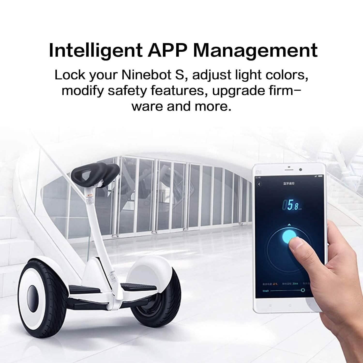 Segway Ninebot S Smart Self-Balancing Electric Scooter (Refurbished)