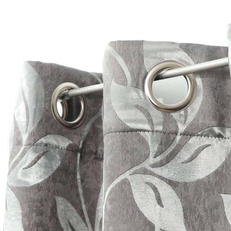 Lot de 2 : Panneaux de rideaux occultants à œillets motif floral