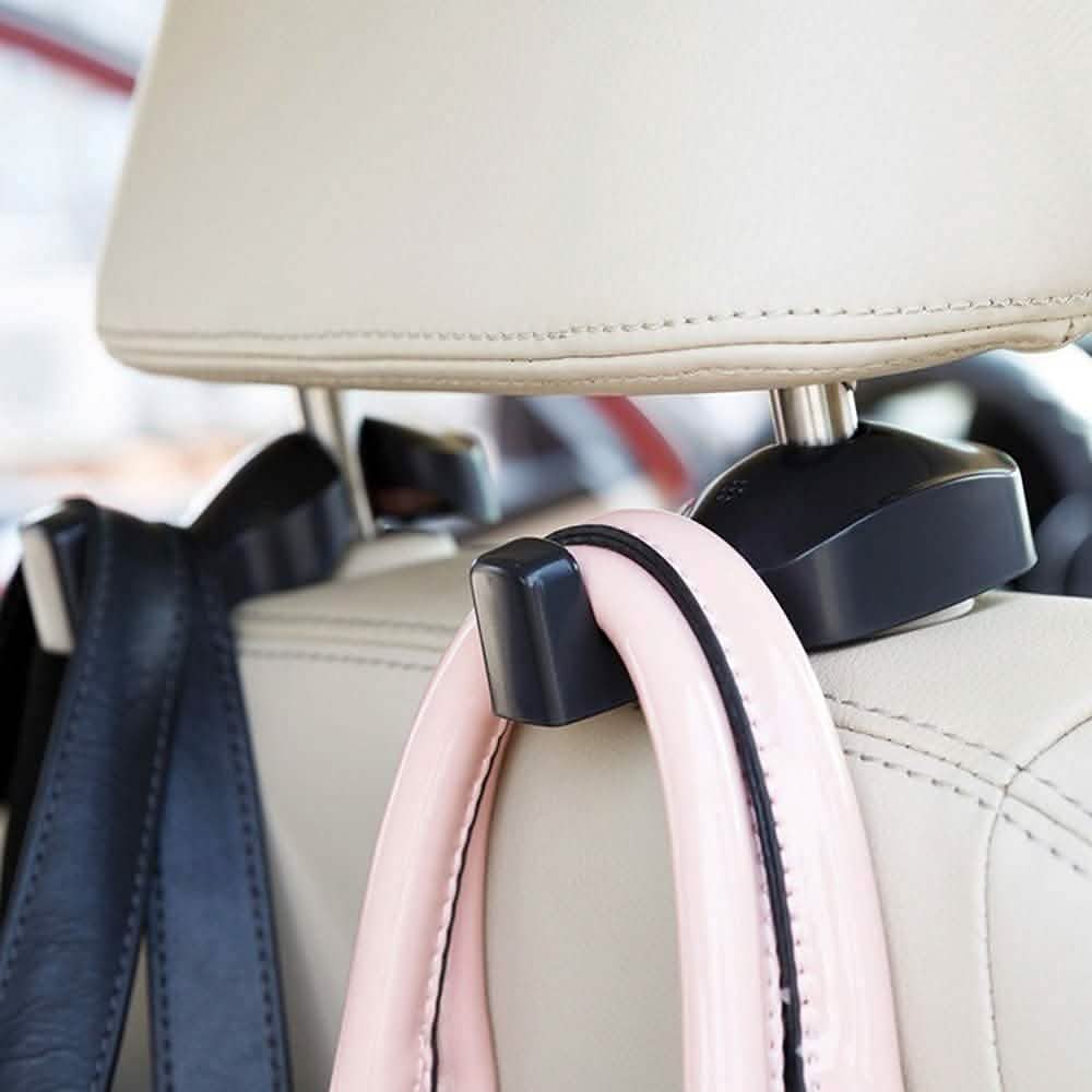 Lot de 2 : Crochets universels de suspension pour appuie-tête de siège arrière de voiture