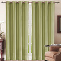 Set of 3: Grommet Curtain Panels - Sage