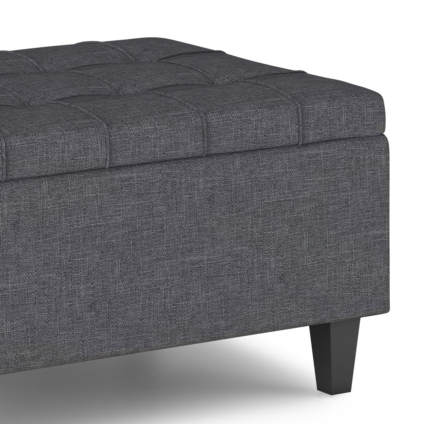Harrison 34 Inch Wide Small Coffee Table Storage Ottoman