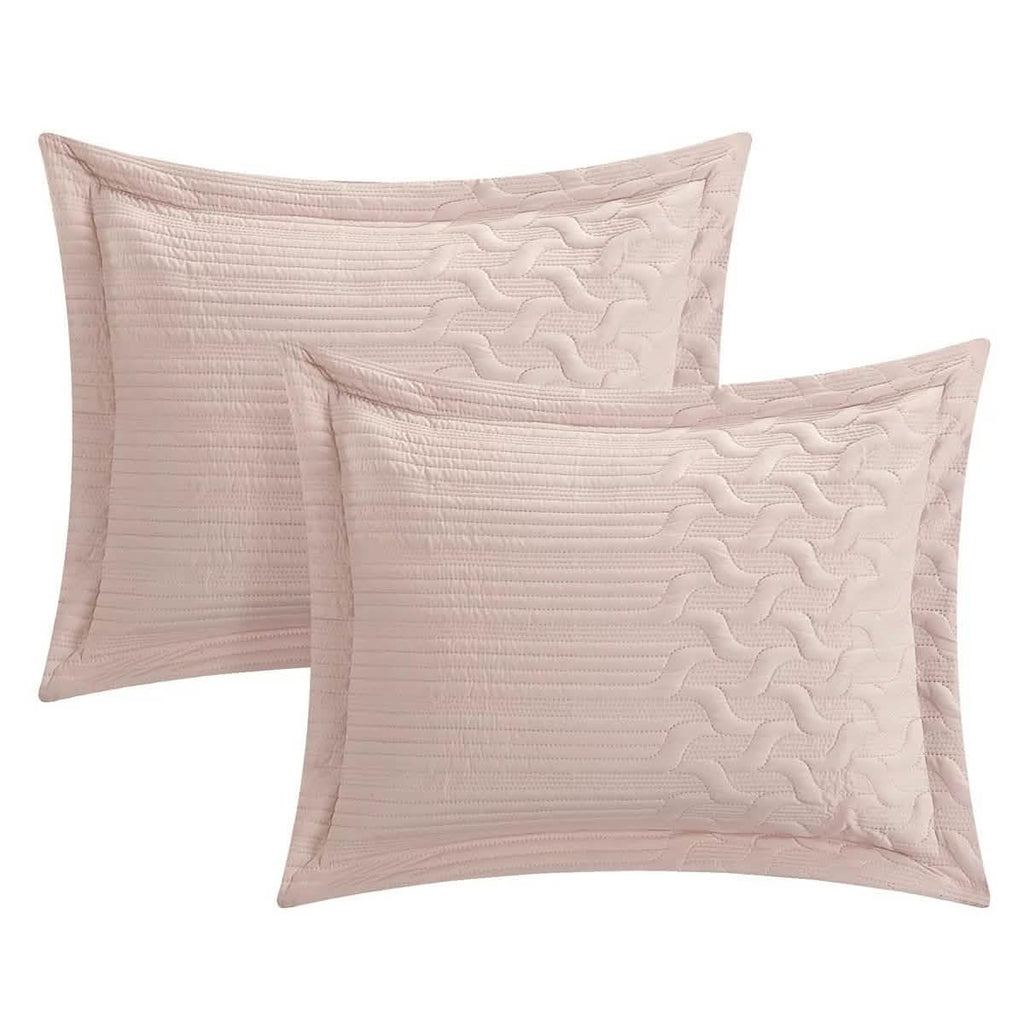 Shaly Quilt Cover Set Interlaced Vine Pattern Quilted Bed