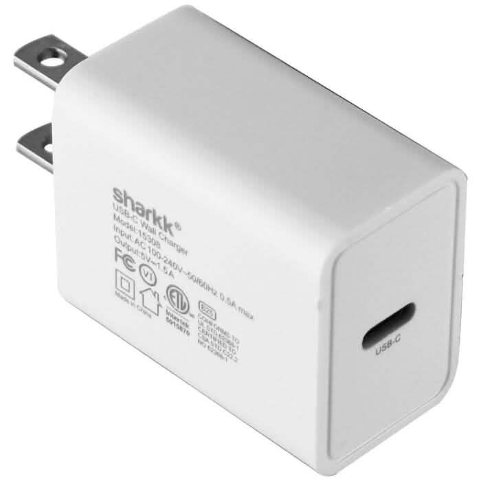 Sharkk (5V/1.5A) USB-C壁充電器／トラベルアダプター