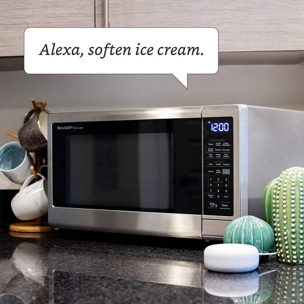Sharp 1.4-Cu. Ft. Countertop Microwave with Alexa-Enabled Controls