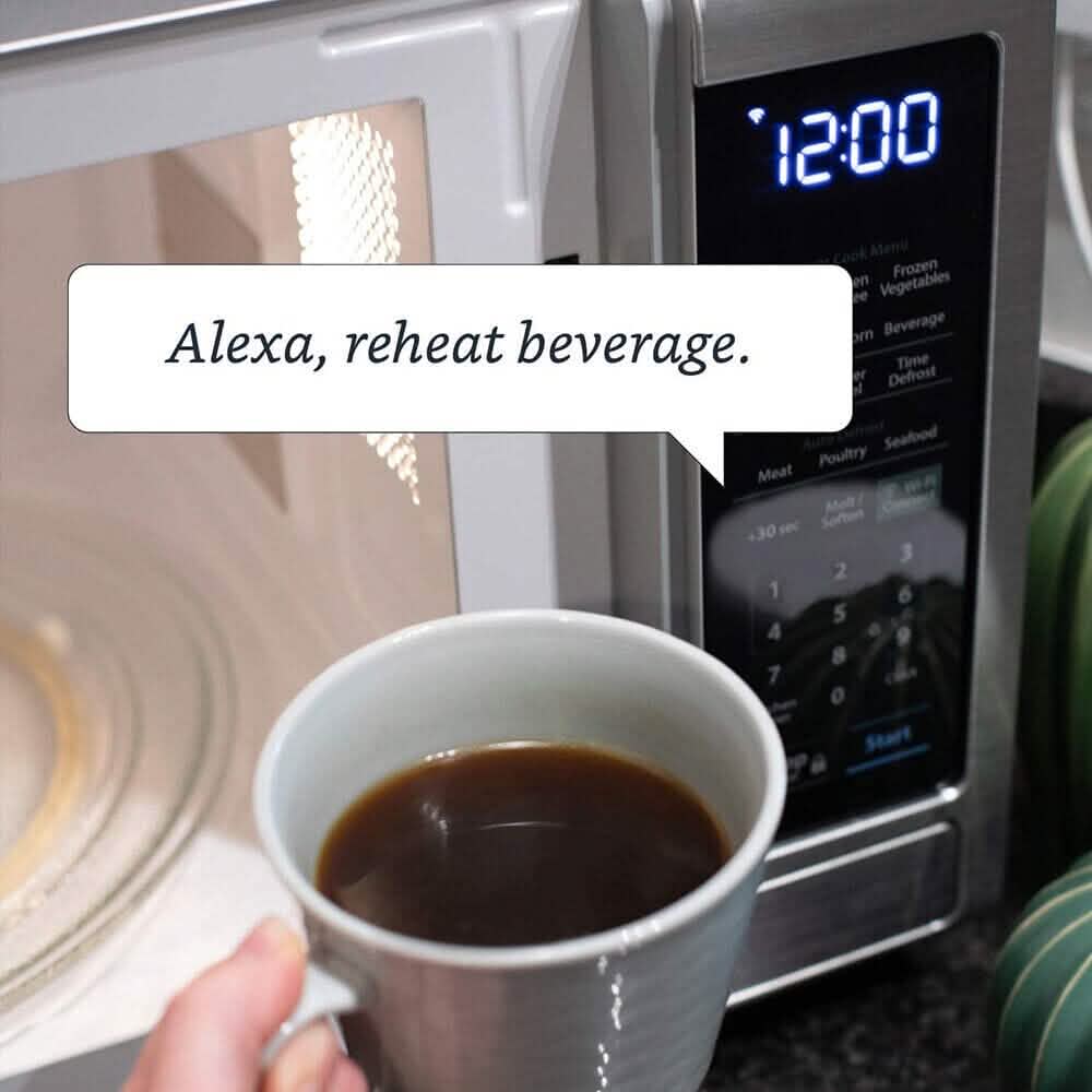 Sharp 1.4-Cu. Ft. Countertop Microwave with Alexa-Enabled Controls