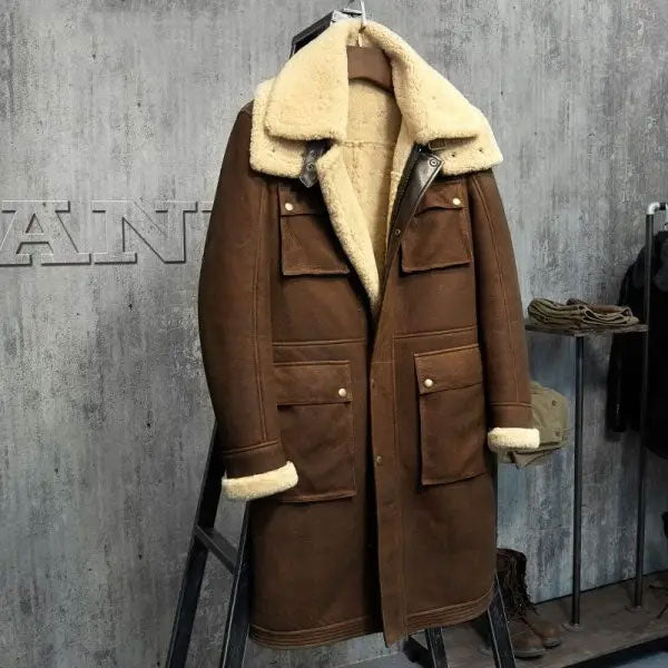 Men’s Shearling Fur Parka – Australian Sheepskin Wool