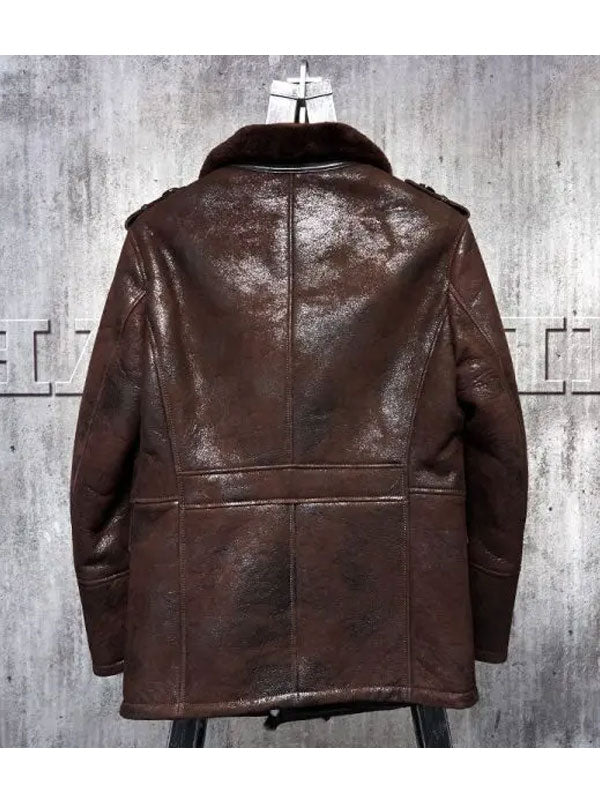 Men’s B3 Pilot Aviator Sheepskin Leather Bomber Jacket
