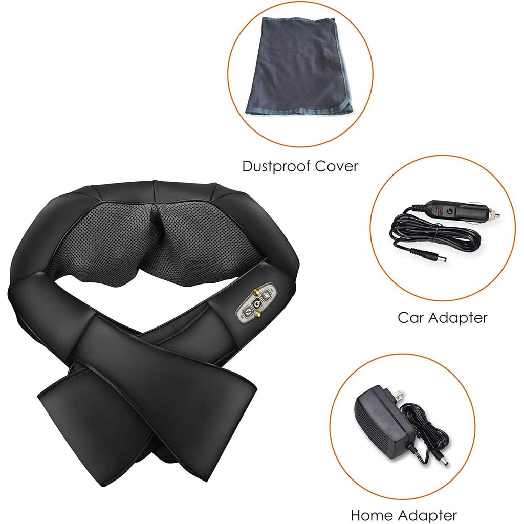 Shiatsu Neck and Shoulder Massager - 4D Back Massager with Heat