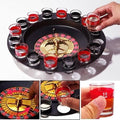 Shot Glass Roulette Set Novelty Drinking Game with 16 Shot Glasses