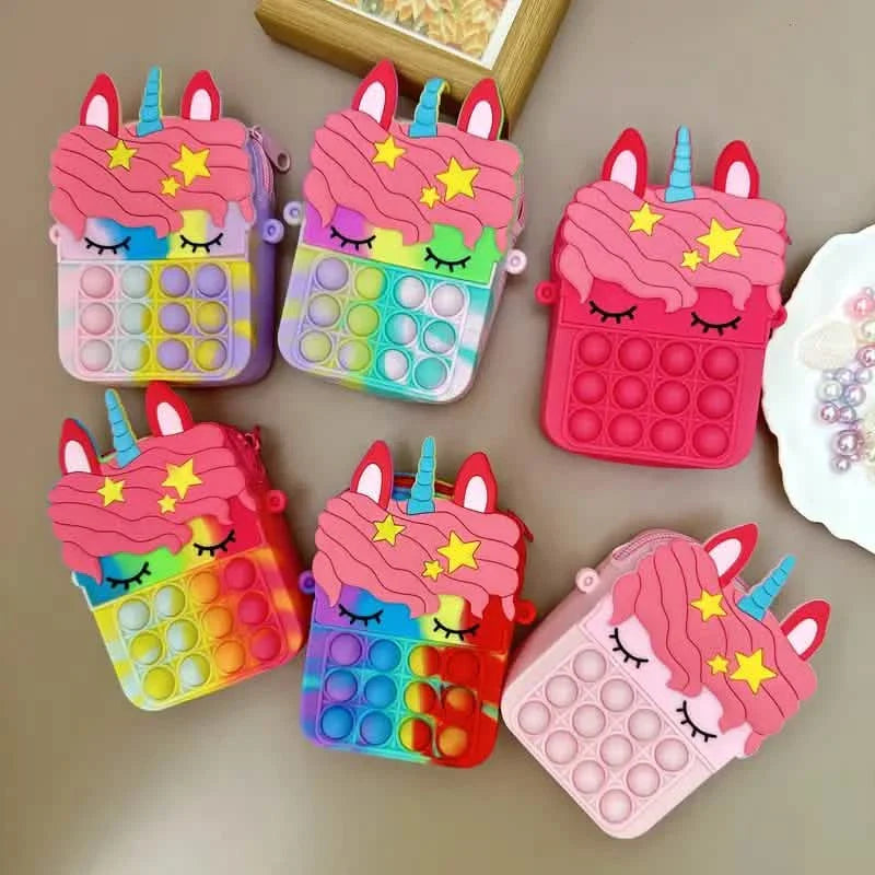Sac à bandoulière Fidget Toys Sac à dos Fidget Pop Toy