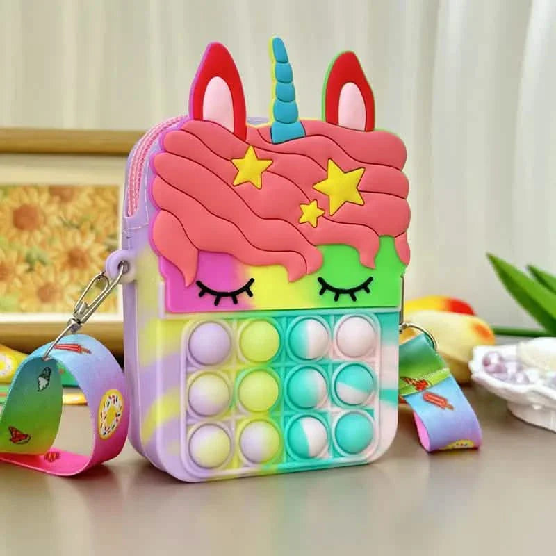 Sac à bandoulière Fidget Toys Sac à dos Fidget Pop Toy