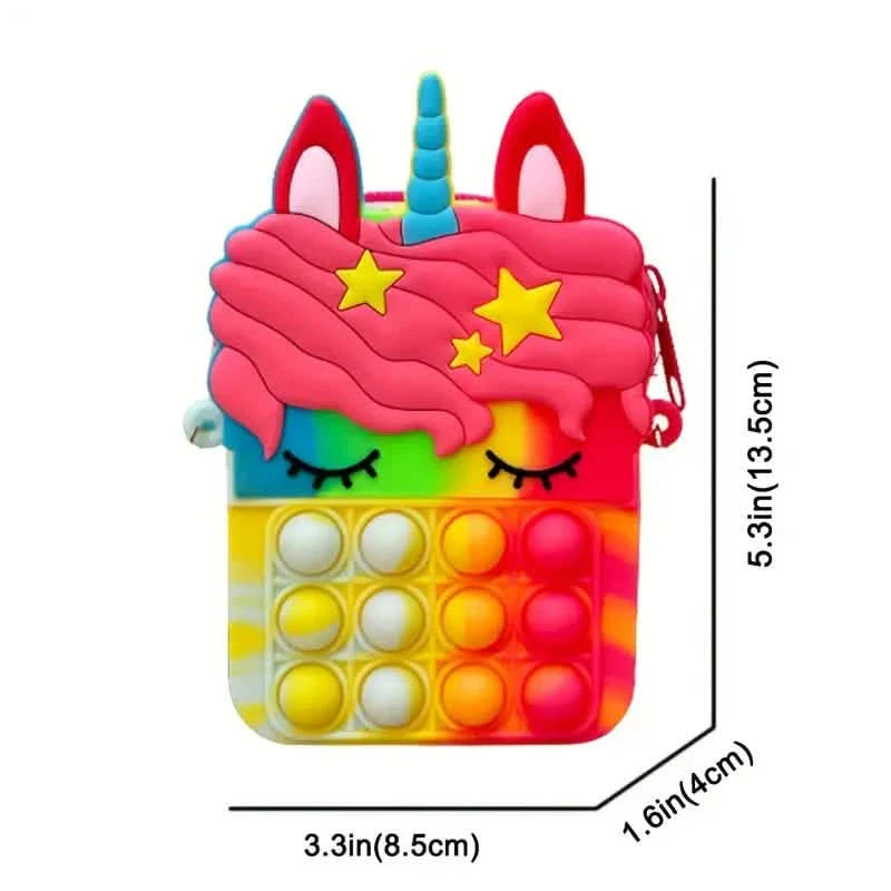 Sac à bandoulière Fidget Toys Sac à dos Fidget Pop Toy