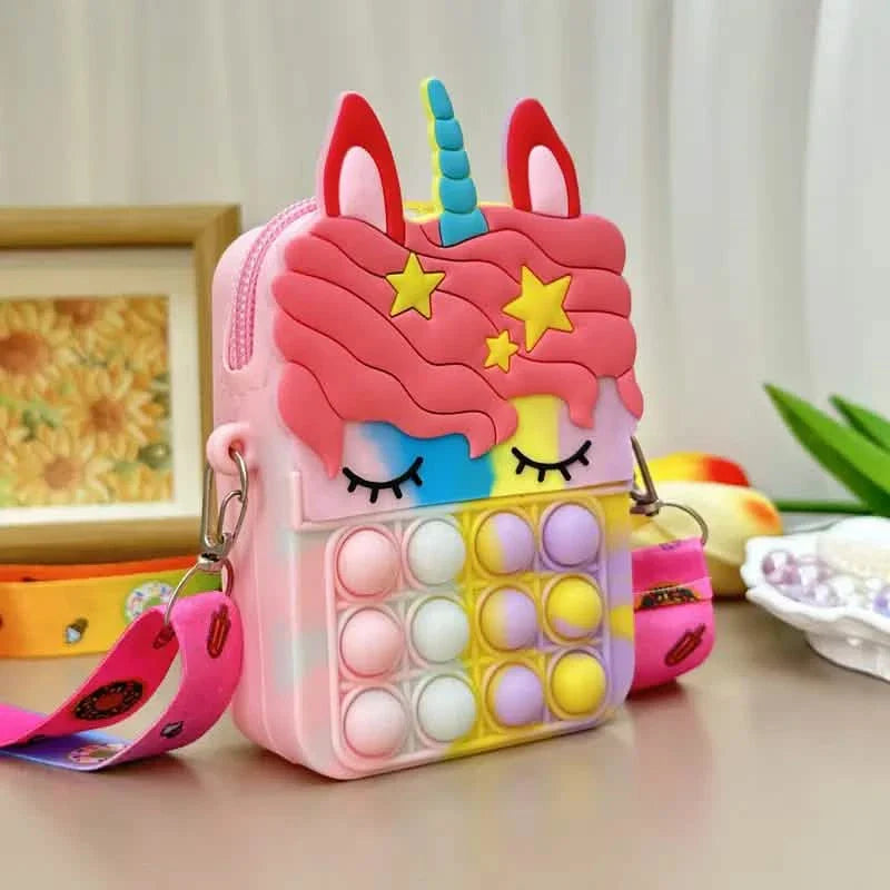 Sac à bandoulière Fidget Toys Sac à dos Fidget Pop Toy