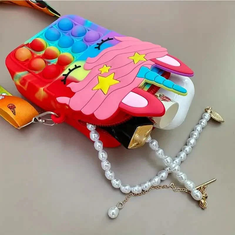Sac à bandoulière Fidget Toys Sac à dos Fidget Pop Toy