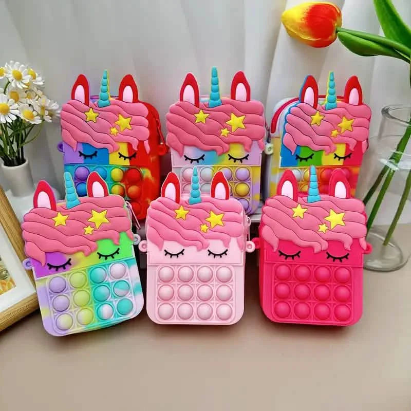 Sac à bandoulière Fidget Toys Sac à dos Fidget Pop Toy