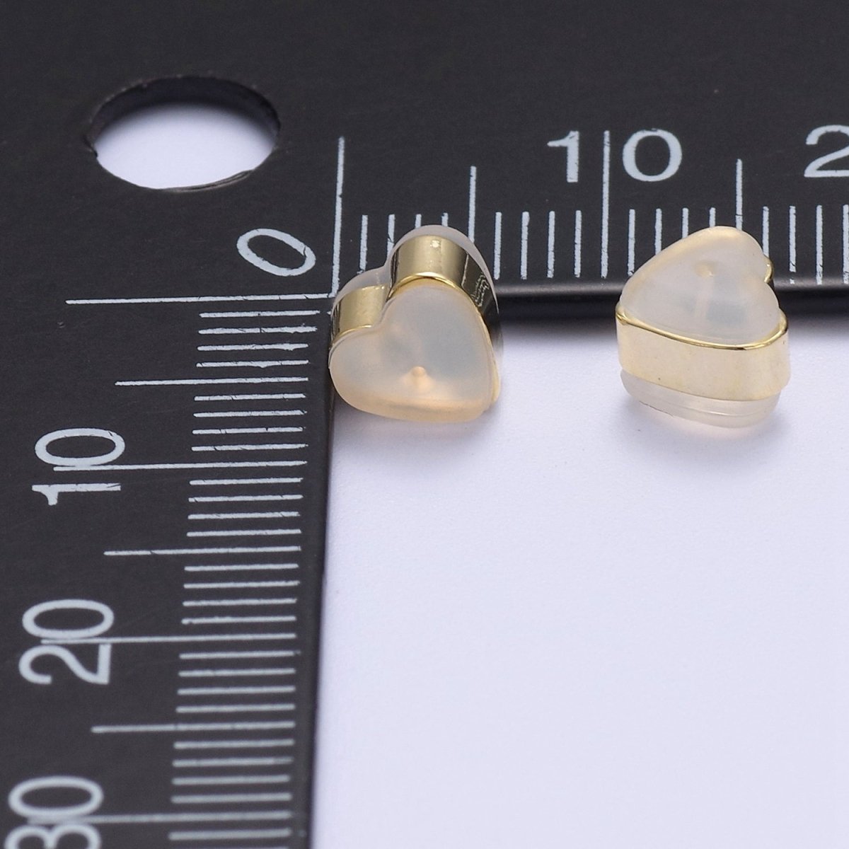 Silicone Earring Backs Replacements Soft Clear Earring Backs, Heart Shaped Locking Earring Backs Silicone Earring Backs Stopper for Earring Jewelry Finding K-227
