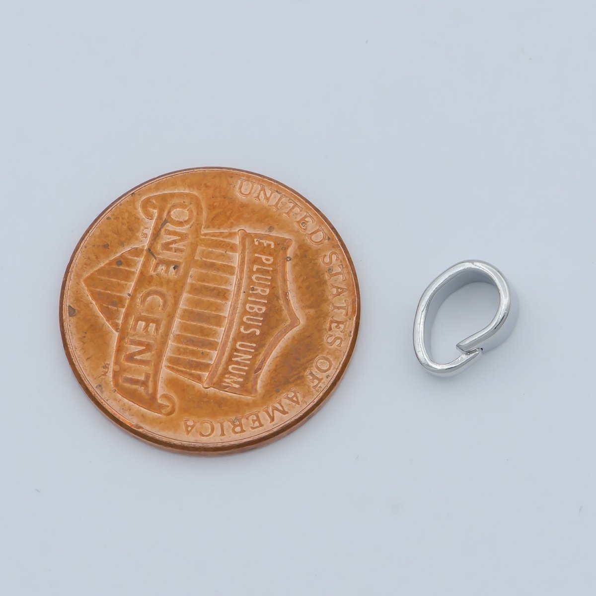 Silver Open Jump Ring White Gold Filled Pendant Hook Ring For DIY Jewelry Making Necklace Supplies Findings Kit  L-397