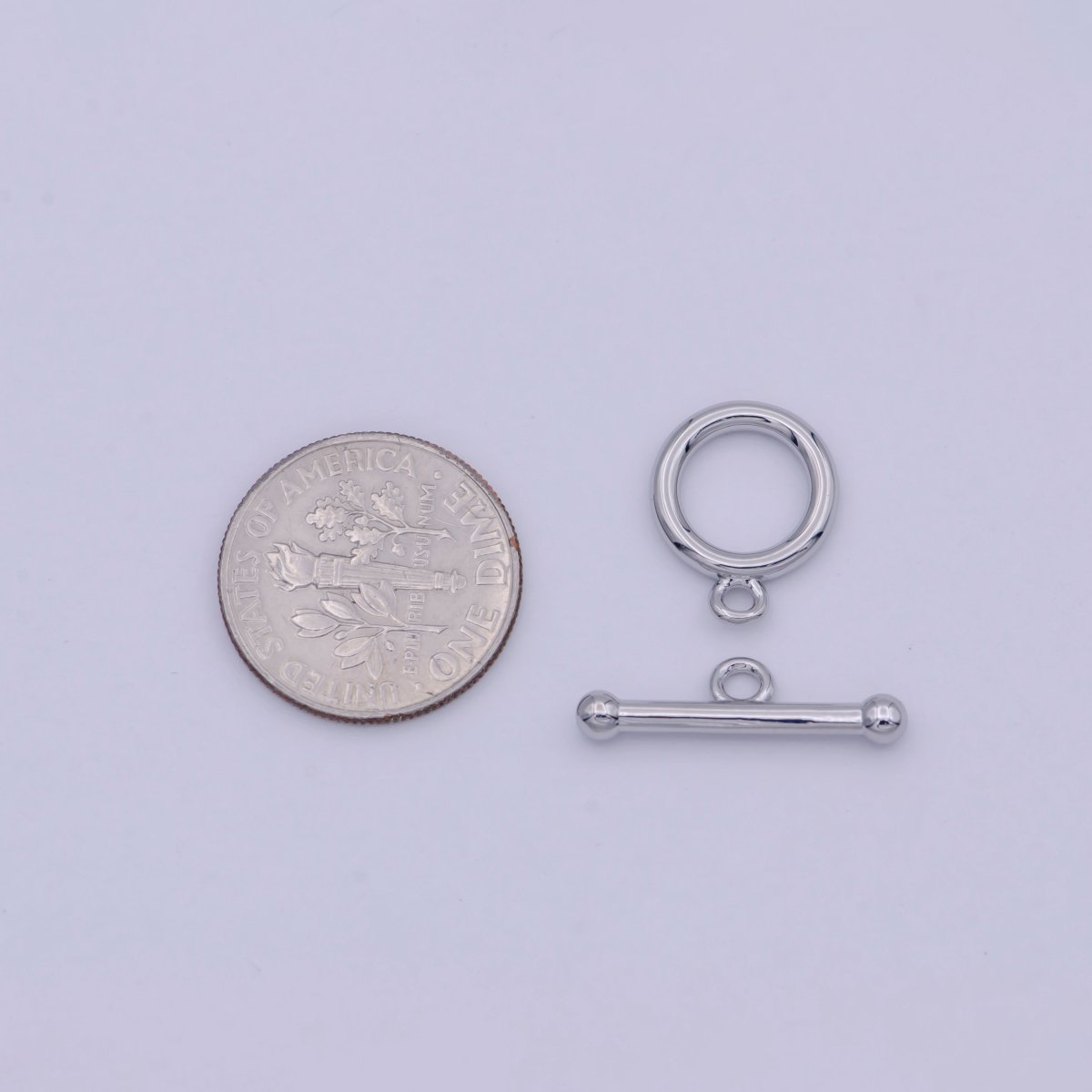 Silver OT Clasp Silver Toggle Clasp for Jewelry Making Supply K-023