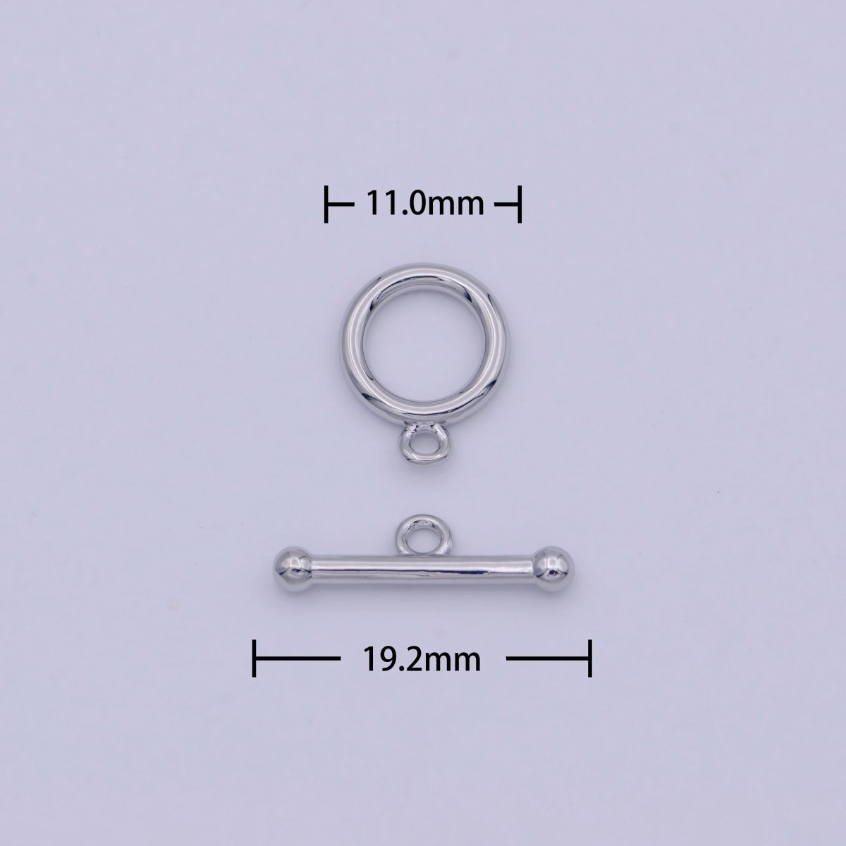 Silver OT Clasp Silver Toggle Clasp for Jewelry Making Supply K-023
