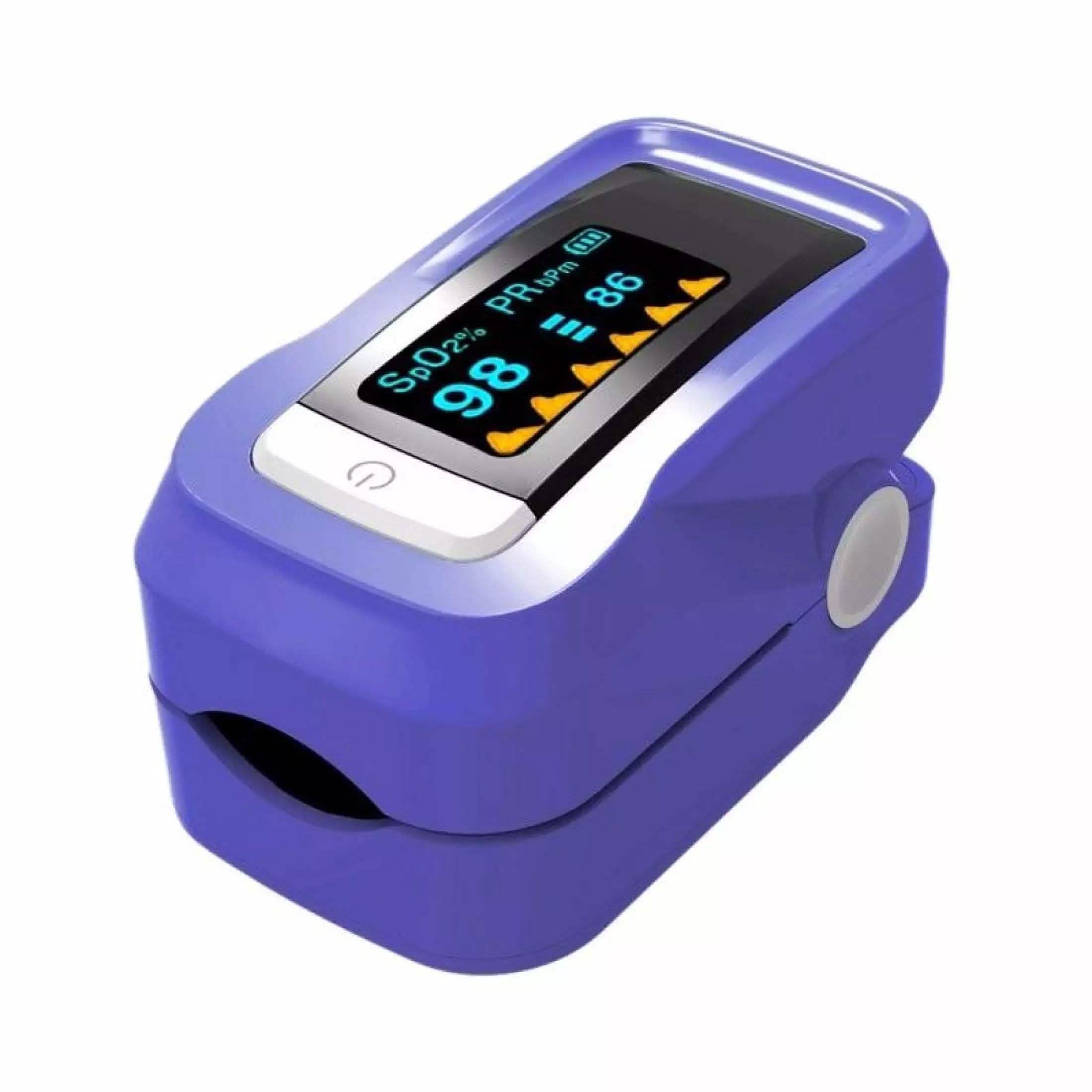 Simple Finger Pulse Oximeter Blood Pressure Monitor Heart Rate Portable