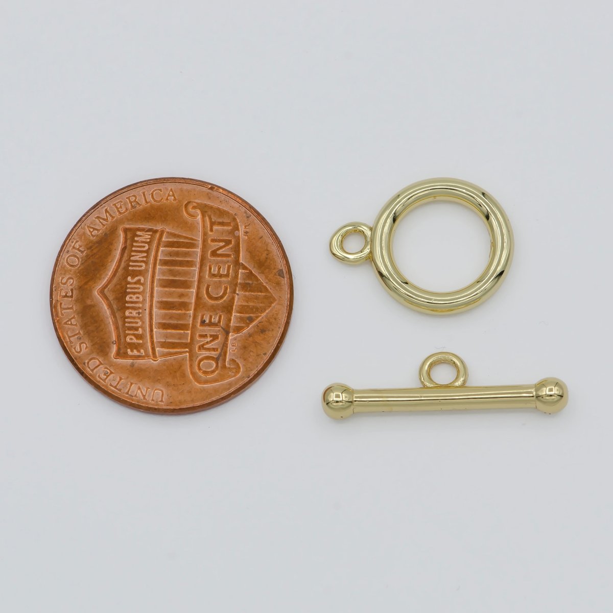 Simple Minimalist Gold Filled Toggle Clasp For DIY Jewelry Making For Necklace Bracelet Anklet  L-316