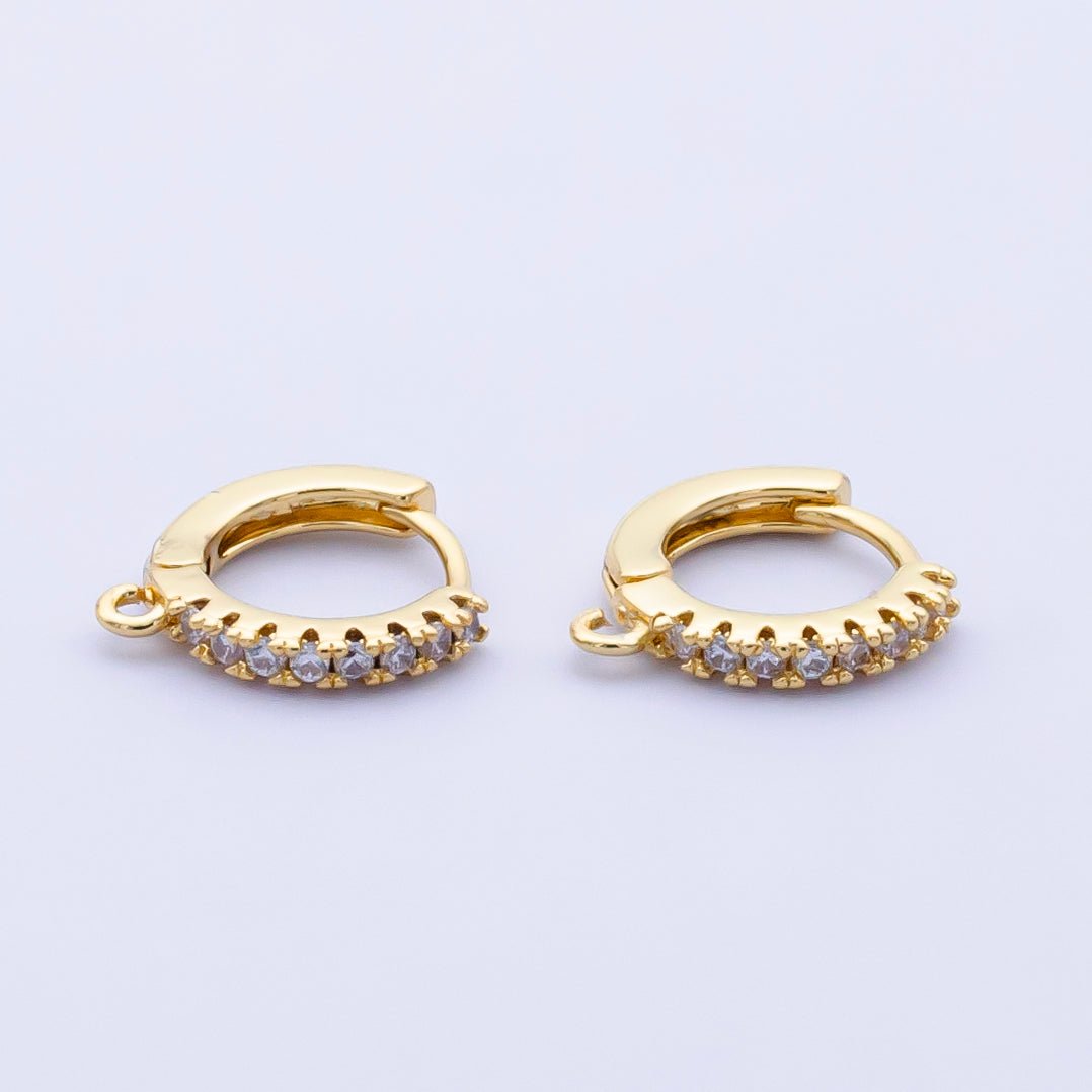 Simple Minimalist Huggies Gold Filled Earring Supplies for DIY Earring  in Silver & Gold | K473 K578