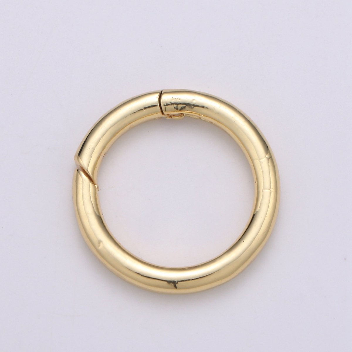 Simple Minimalist Round Push Gate Ring For Connector Charm Holder Connector Wrislet Holder  L-059