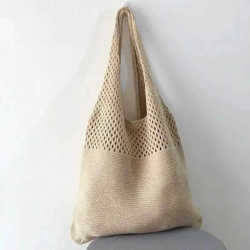 Sac en crochet évidé style rétro