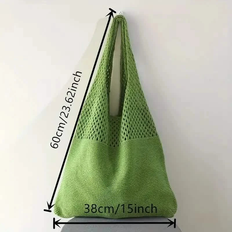 Sac en crochet évidé style rétro
