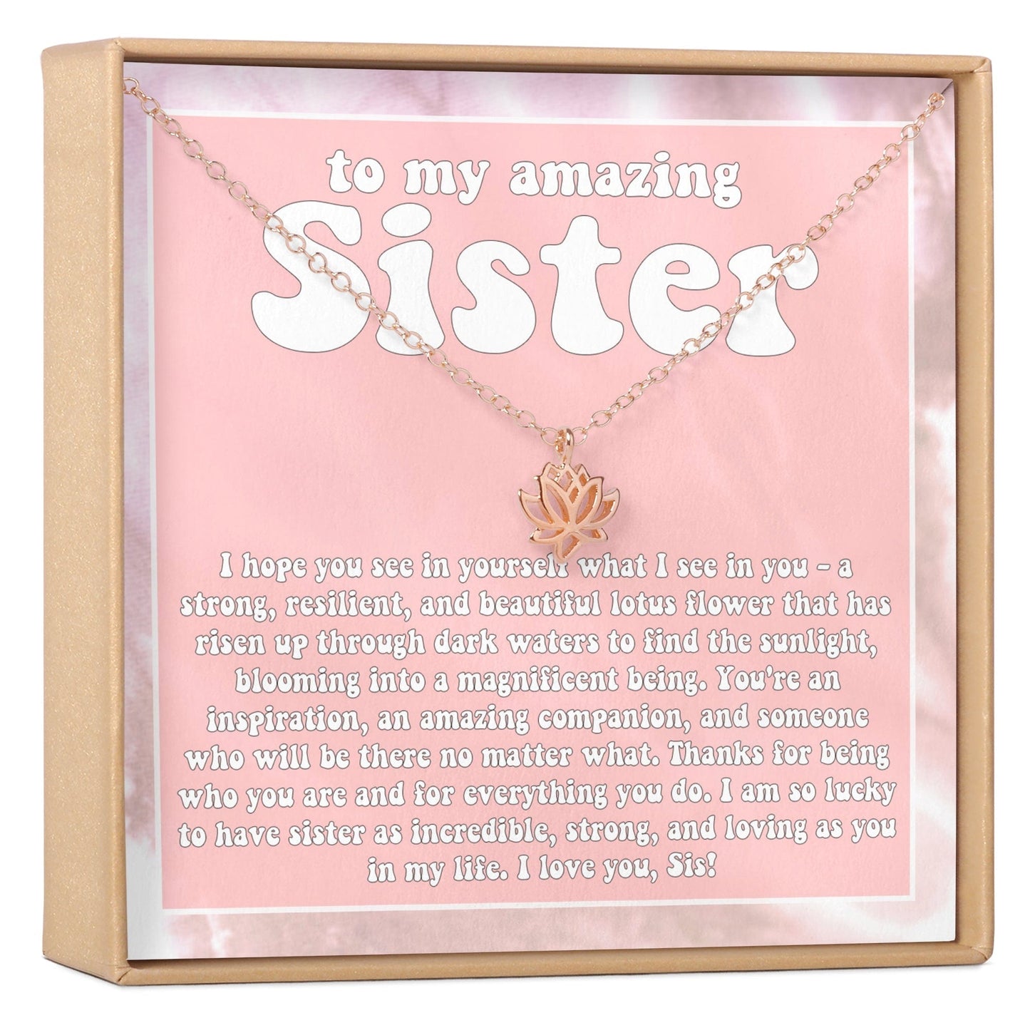 Sisters Lotus Necklace