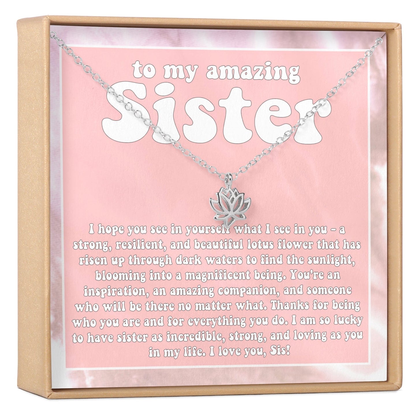 Sisters Lotus Necklace