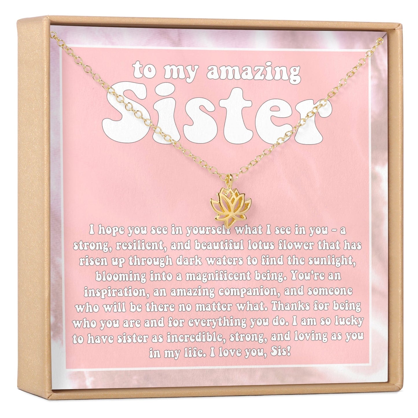 Sisters Lotus Necklace