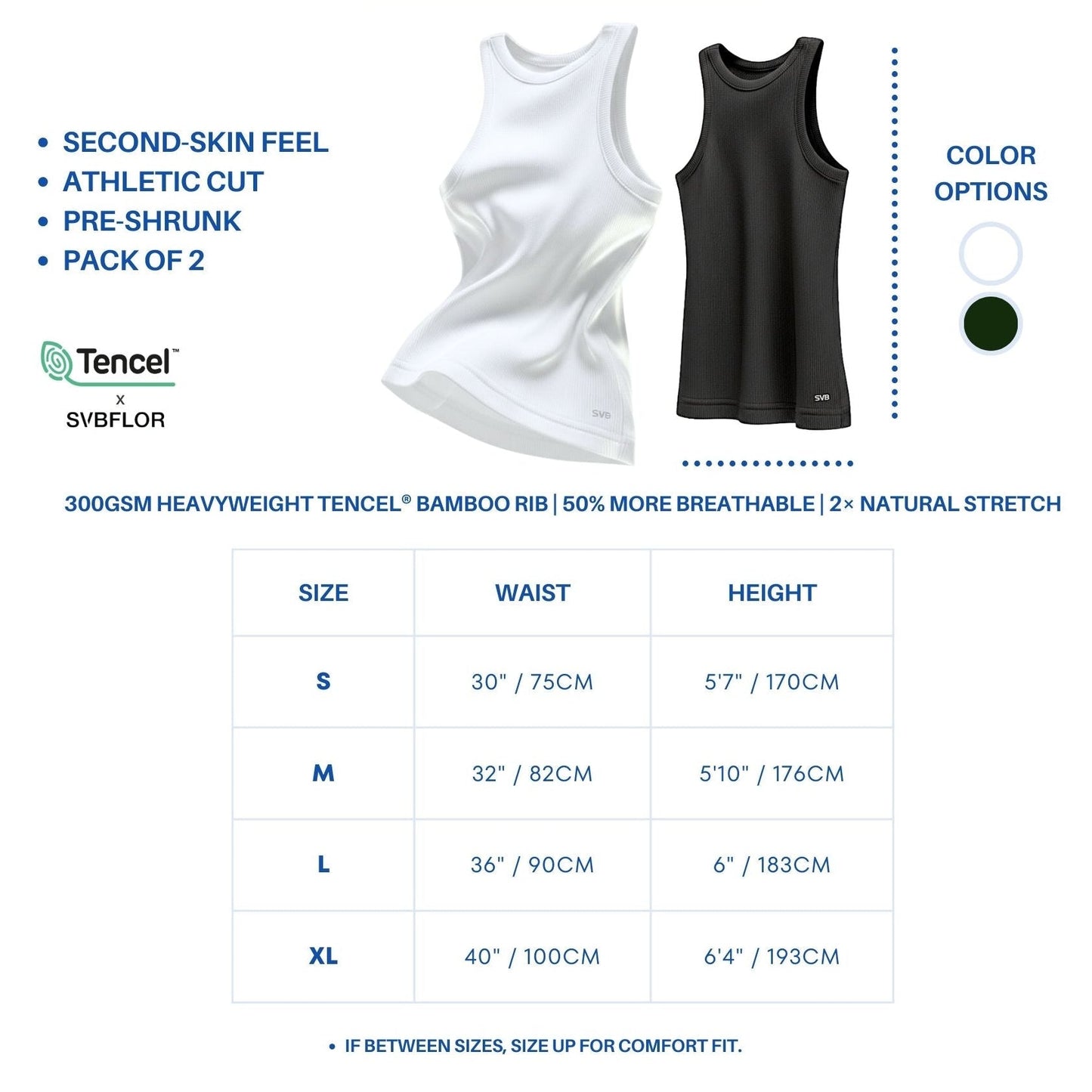 APEX CLASSIC FITTED TANK - Ultra-Soft Tencel™