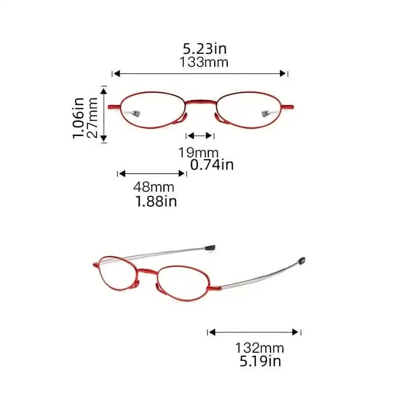 Sleek Folding Reading Glasses with Anti-Blue Light Protection