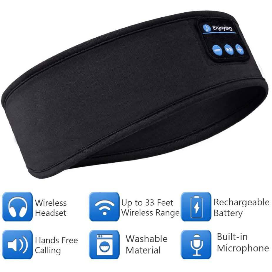 Bandeau Bluetooth avec écouteurs de sommeil