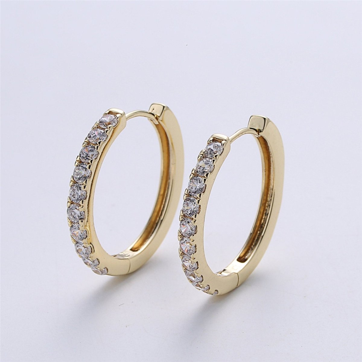 Small Gold Filled hoop earrings - huggie hoops earrings - Cubic hoop earrings - Dainty hoops - Tiny hoops - Thin hoops - Minimalist earrings  Q-001