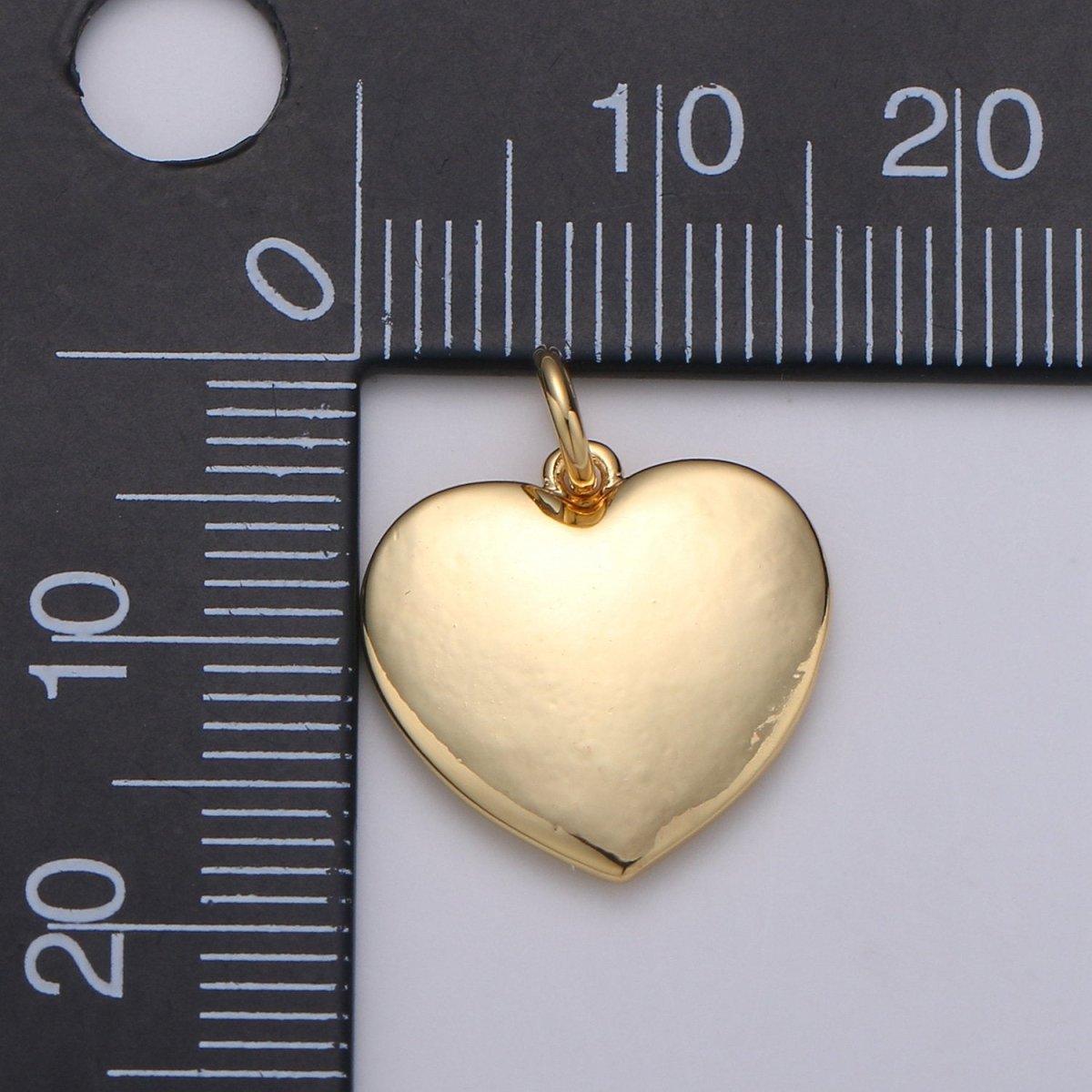 Small Heart Charm - Dainty Gold Mini Heart Add On Charm - Dainty Heart - Love Inspired Gold Filled Heart Pendant | D-615