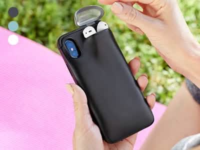 iPhone Case With AirPods Holder