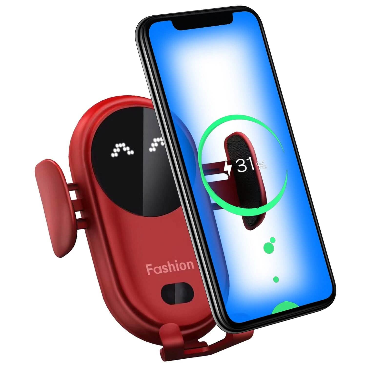 Smart Car Wireless Charger Auto Sensing Phone Holder 10W Qi Fast Charging Air Vent