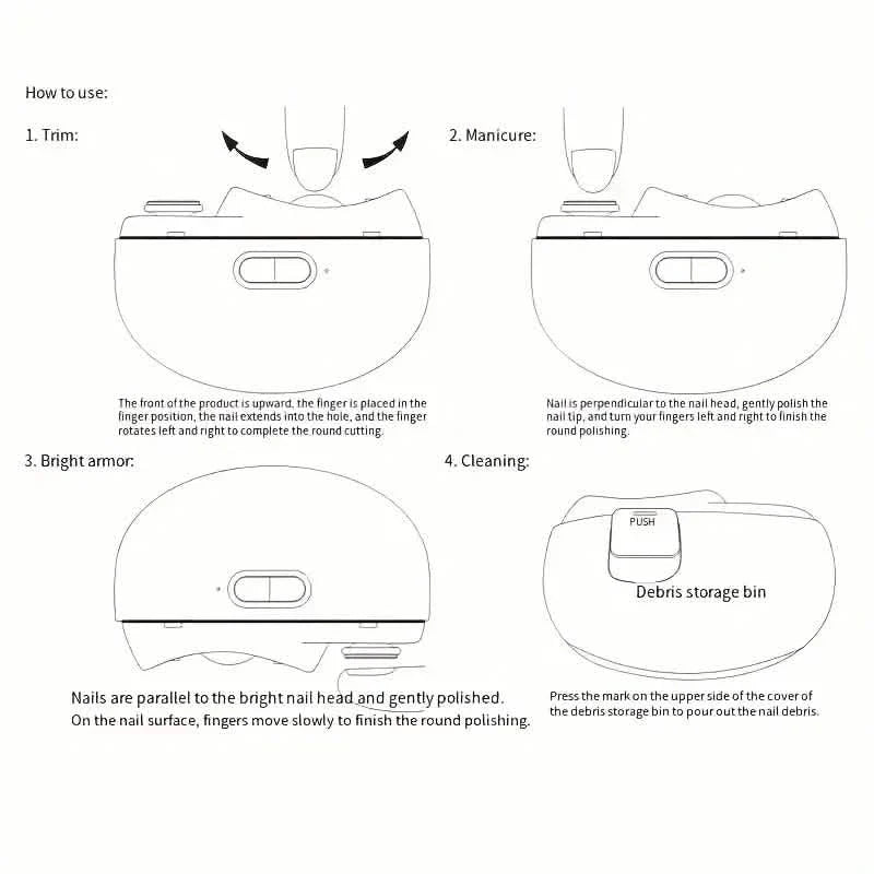 Coupe-ongles électrique intelligent avec protection anti-pincement