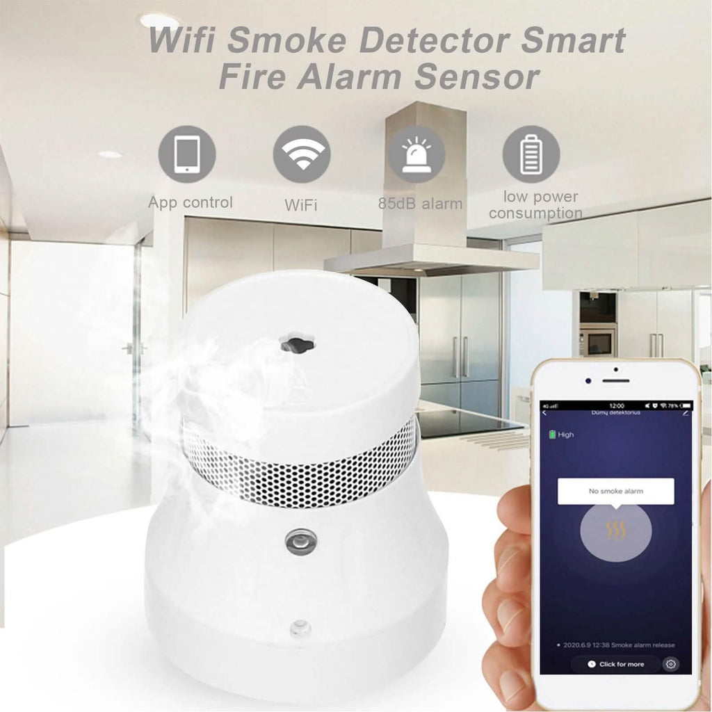 Smart WiFi Standalone Photoelectric Smoke Alarm
