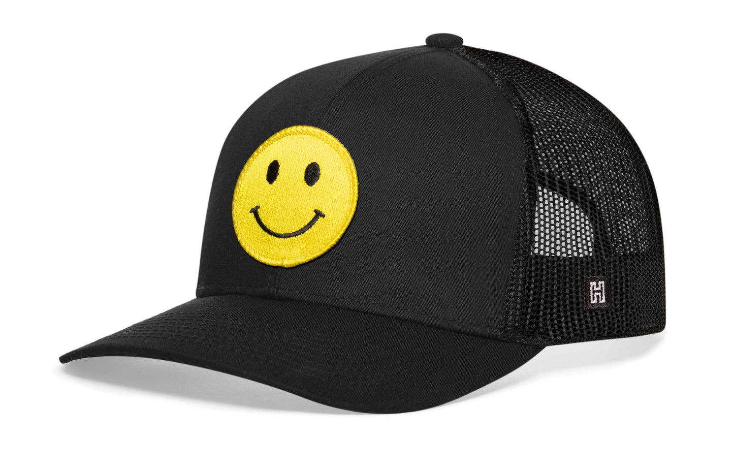 Smiley Face Trucker Hat  |  Emoji Snapback