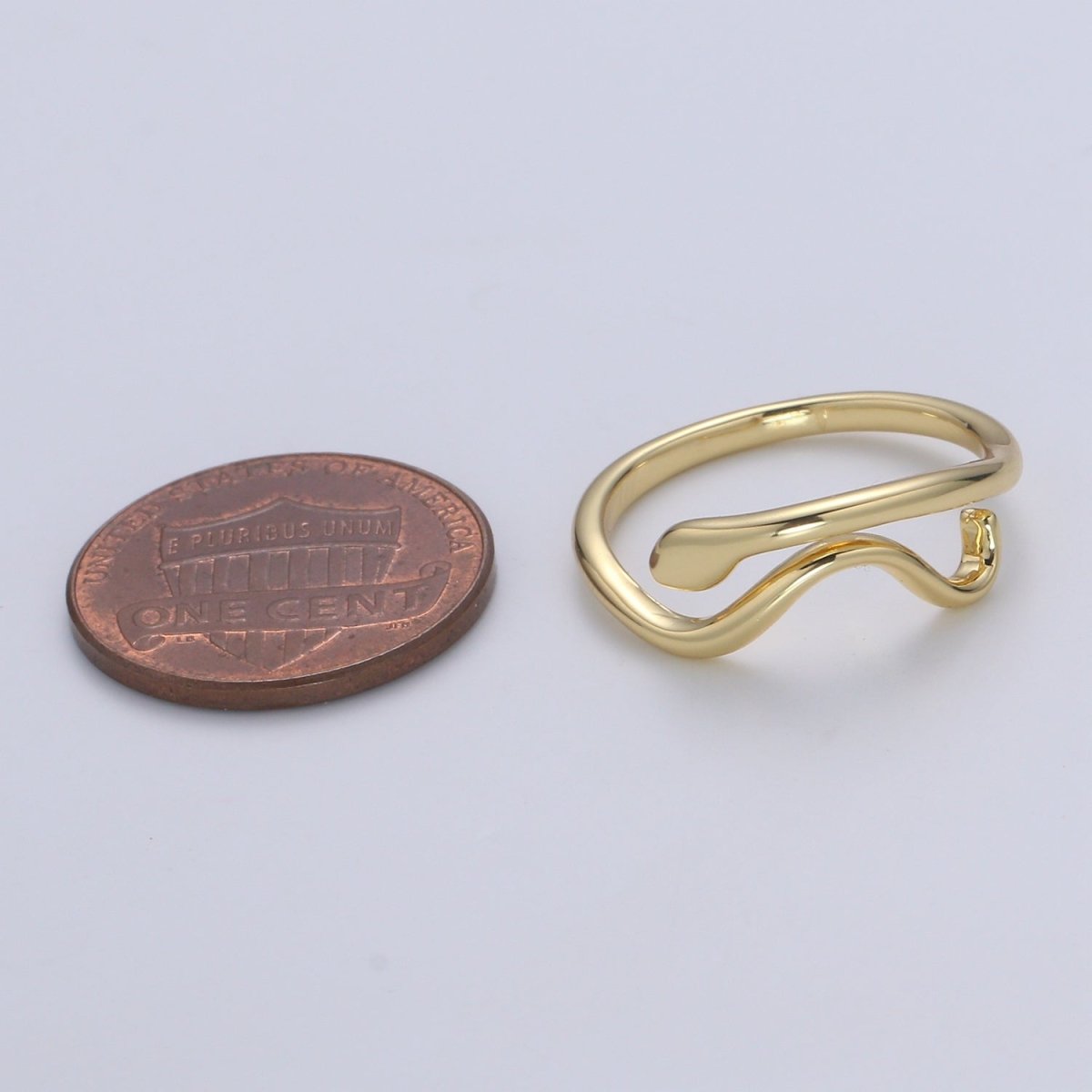 Snake ring Gold ring silver ring Dainty ring Delicate ring Stacking ring Minimal ring gift for her Open ring Adjustable U-060