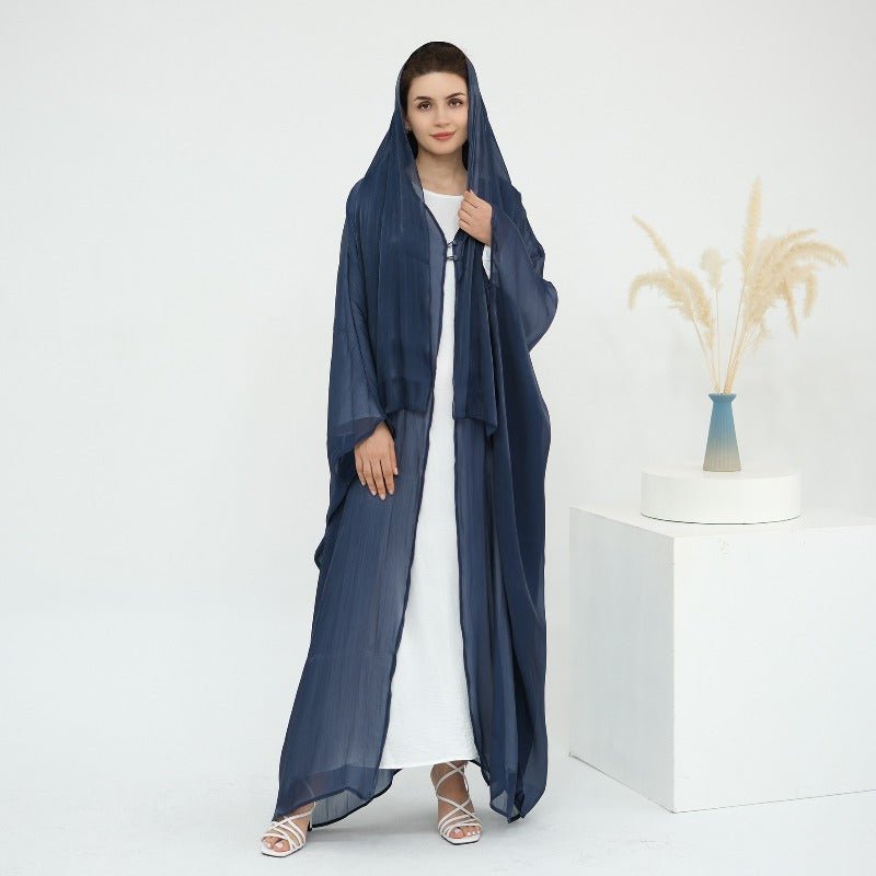 Soft Crinkle Island Cotton Batwing Cardigan 3-Piece Set (MOA228)