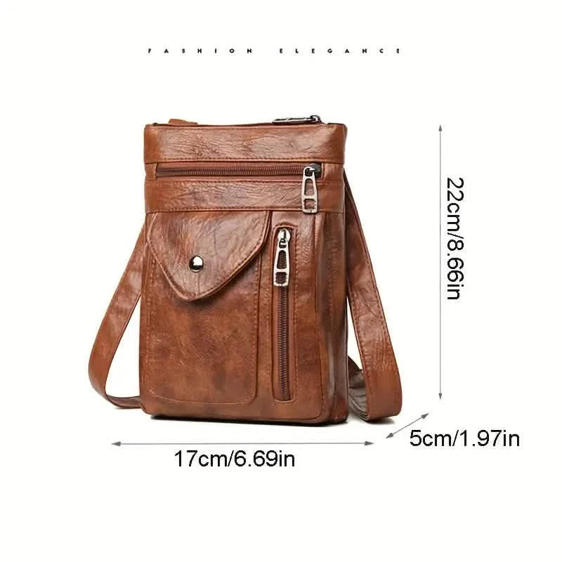 Sac bandoulière femme en similicuir souple
