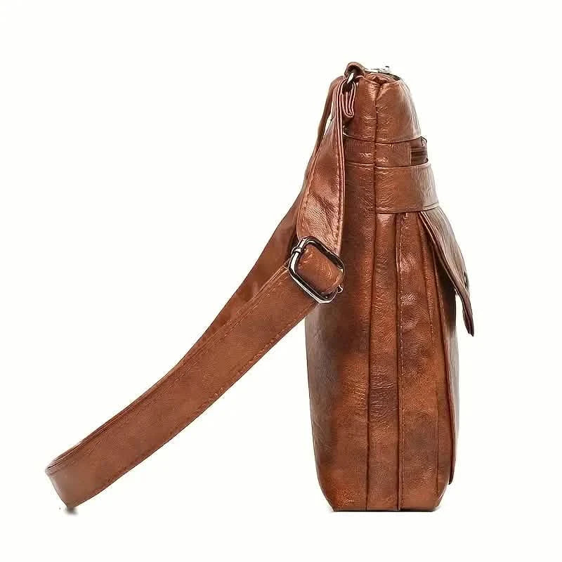 Sac bandoulière femme en similicuir souple