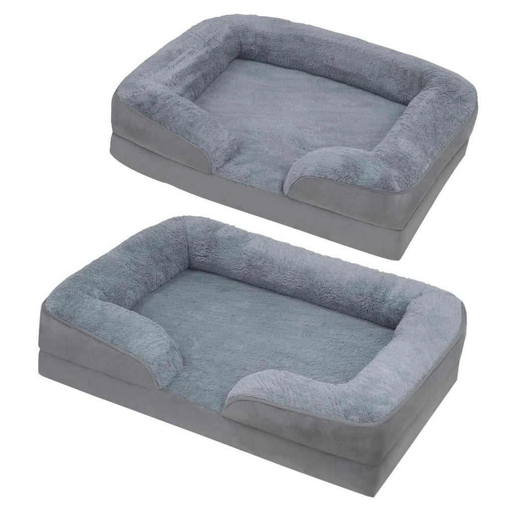 Soft Warm Plush Puppy Cozy Nest Sofa Non-Slip Bed Cushion Mat