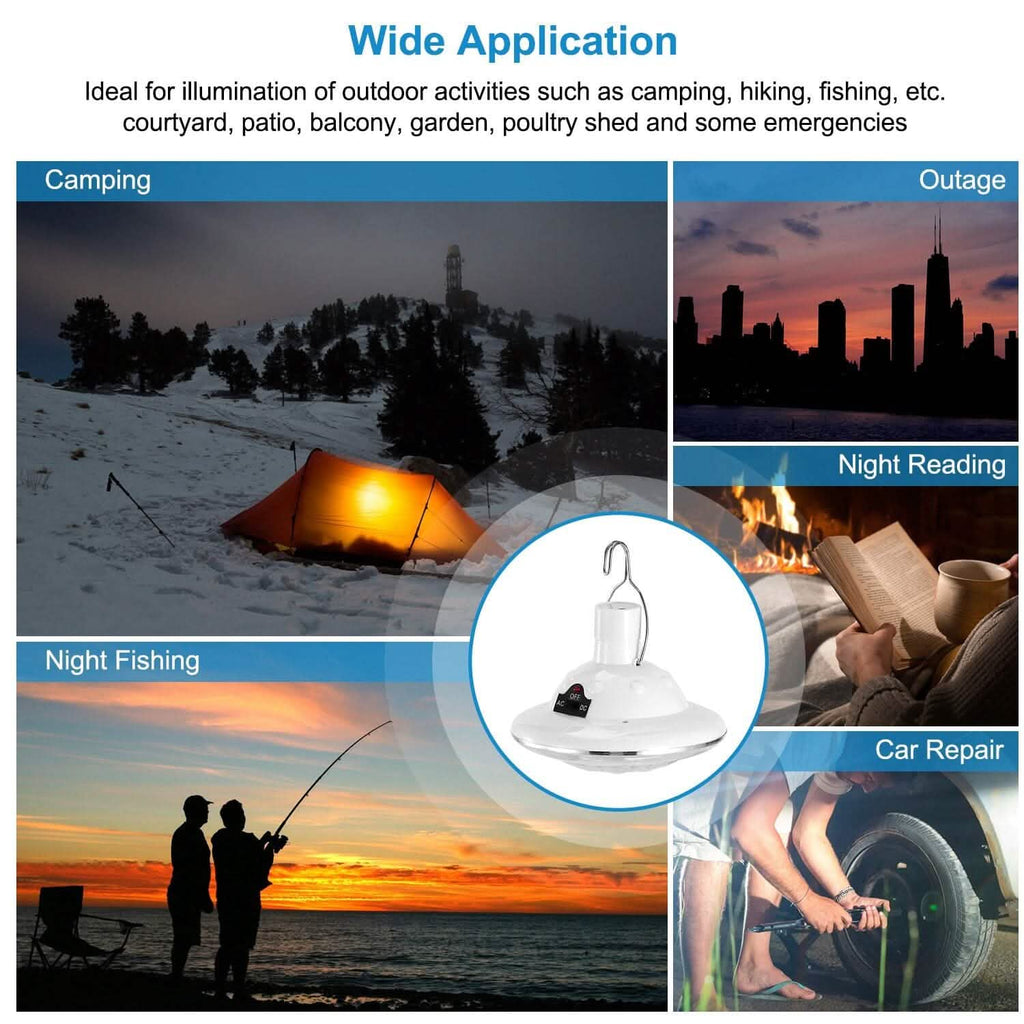 Solar Camping Light Hanging LED Bulb Lamp